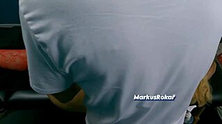 hot blond milf wife big ass on massage bed