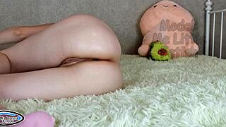 Pissing Stepsister Butt Plug Big Clit!