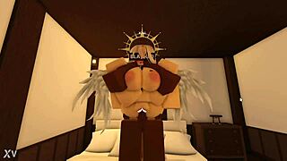 Holy Fuck! Angel Corrupted By Demon's Monster Black Cock Creampie!