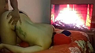 check out this horny colombian teen's homemade big cock ride