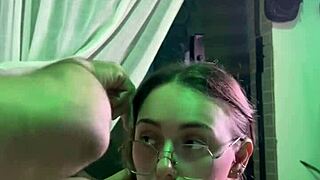 cute homemade latina neighbor milf cunhada gets oiled creampie from big cock next door