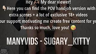 Shy Neighbor's Heart-Racing Handjob On Roommate's Huge Dick