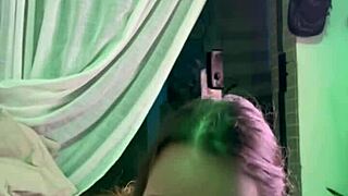 cute homemade latina neighbor milf cunhada gets oiled creampie from big cock next door