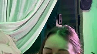 cute homemade latina neighbor milf cunhada gets oiled creampie from big cock next door