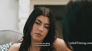 Jennifer White's tongue convinces horny stepmom emotionally