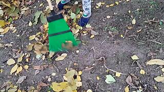 i ate out my cute hairy girlfriend in forest hut passionately