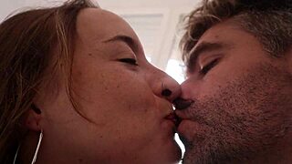 hey we had this passionate bed fuck and she got cum all over her face and tits