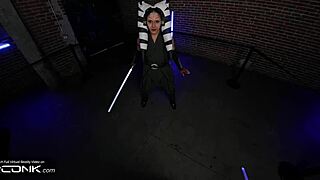 ahsoka blows and rides anakin's huge cock star wars cosplay pt 3