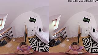 Czech Blonde Voyeur Fingers Gapes Rides Lover POV Hardcore!