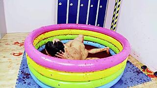 romana and tammie rub naked bodies kissing in steamy bath