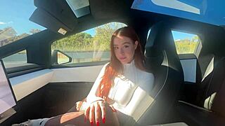 Best friends girlfriend rosie rider loses virginity in creamy car ride