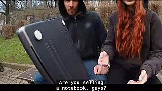 hunt4k picks up big titted redhead stranger for outdoor monster cock sex