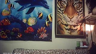 Skinny glasses model screams as italian machine pounds her shaved pussy!