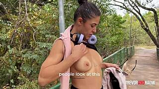 Curvy Latina's Intense Gym Workout Leads to Hard Ass Pounding