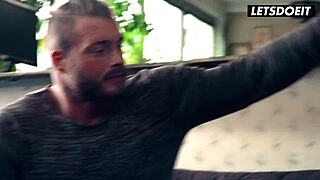 angel wicky showers cum with stepbro threeway horny