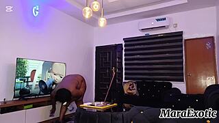 Fat Ass Black Housewife Mara Exotic Cleans Naked Twerking Her Plump Curves