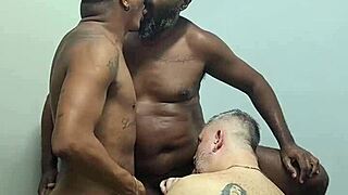 Ready for our bareback interracial orgy action?