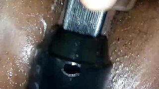 Does her solo pussy play lead to the ultimate ebony orgasm?