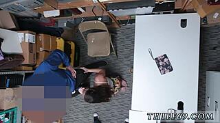 petite teen suspect gives monster blowjob caught on police camera