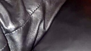 squeaky leather stilettos tease softly