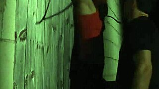 redhead slut bound in barn gets roughly fucked and whipped
