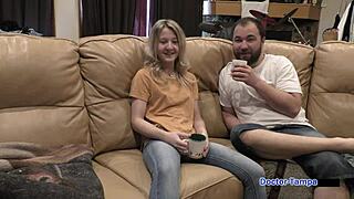 stacy shepard spreads shaved pussy for dr tampa's first gyno exam?