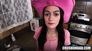 Stepdad Mike Mancini Teaches Summer Renee Naughty Blowjob Instructions POV