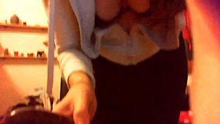 damn sweaty mature feet after intense yoga class tease