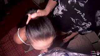 neighbors, our horny ffm threesome gagged my throat and facial cum blasted!