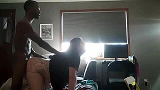 nextdoor lust bunny bent over for black dog's midday pound