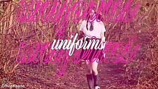 brit teen oils up for that slippery handjob fun