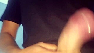 watch her worship that huge cock then swallow every drop of cum