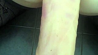 ass stretched wide open by massive dildo