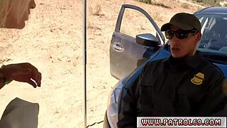 blonde babe, suck that cock messy on the hood before getting caught?