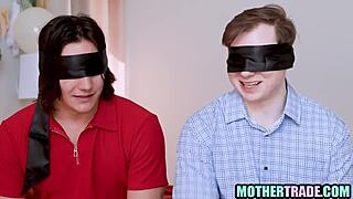 My stepmom joins foursome fucking virgin stepson first time