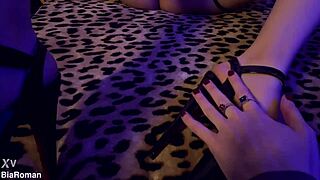 Ravena squirms as you tickle her feet and toes in pov femdom