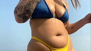 redhead wife flashes virgin friend then creampies stranger's cock at home