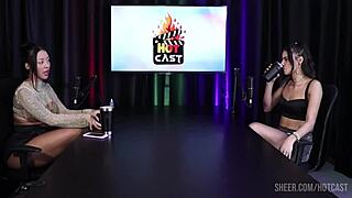 Deborah Andrade and Vitória Beatriz's hottest lingerie massage interview