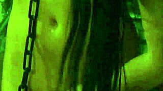 naked chained slave teased scrubbed by dominant lesbian maid