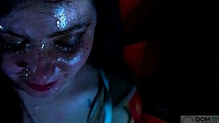 Bound submissive crawls for rough outdoor anal bug in the mud!