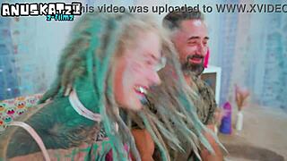 Anal Hippie Punk Gape ATM Facial from Huge Cock