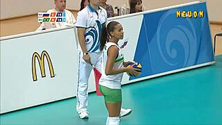 i can't stop staring at these hot brazilian under-20 volleyball babes they're so fit and sexy from usa voyeur view