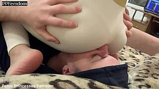 Kira's sporty leggings hide nothing—gag on my feet, lick armpits, suffer facesitting now!