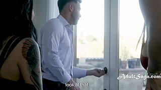 Avery Black caves to peer pressure in gen z threesome with Bella Rolland