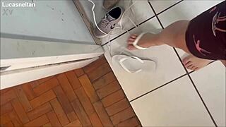 tarado husband bends massagista client over for rough pov pounding