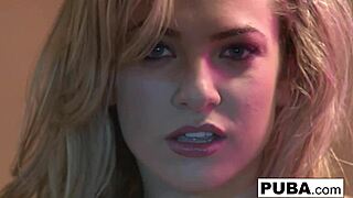 BLONDE BABE WHores OUT PUSSY ON DESK SOLO!