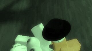 Fucked Stranger Hard Cowgirl Cumshot In Roblox!