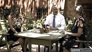 hey hubby brings home another woman to fuck right with his wife