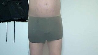 carmen nylonjunge wraps body in sheer nylons teasing