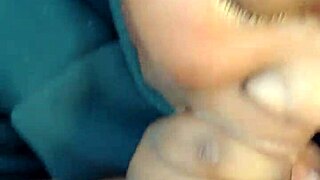 Real 18yo african engaged slut gulps my load driveway style! 💦😈🏠